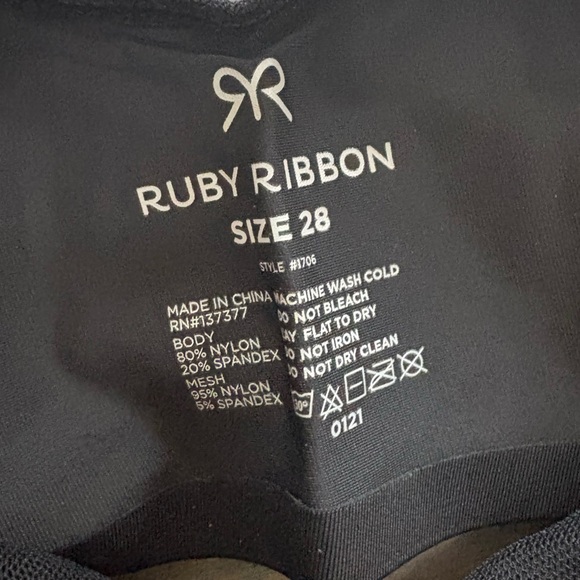 Ruby Ribbon Pin-up Racerback Demo Bra Black NWT - Picture 4 of 5